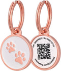 Pet Dwelling Mini Paw QR Pet ID Tag for Cats & Small Dogs | Lightweight