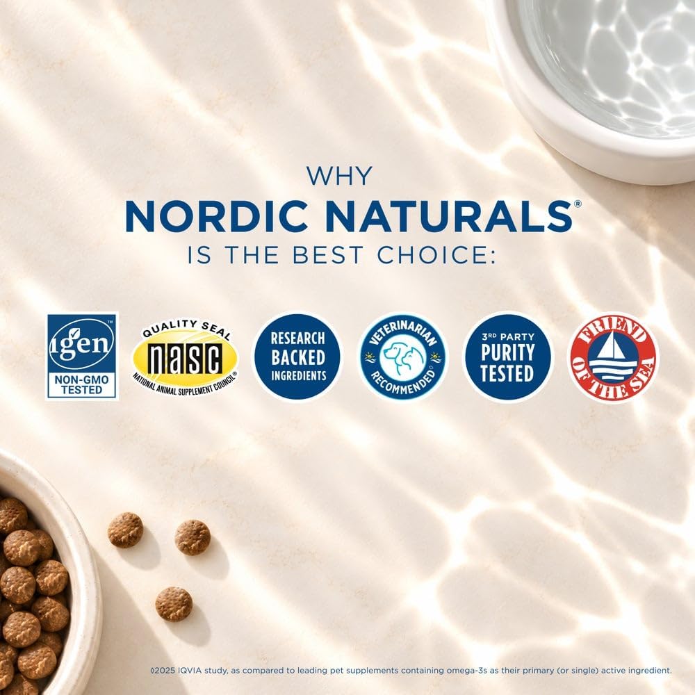 Nordic Naturals Omega-3 Pet, 294mg Fish Oil for Dogs & Cats w/EPA DHA - 2oz