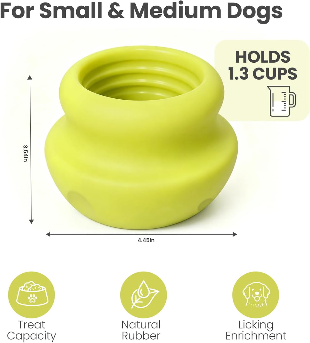 MateeyLife Freeze Dog Enrichment Lick Toy, Stuffable Frozen Lick Treat Bowl