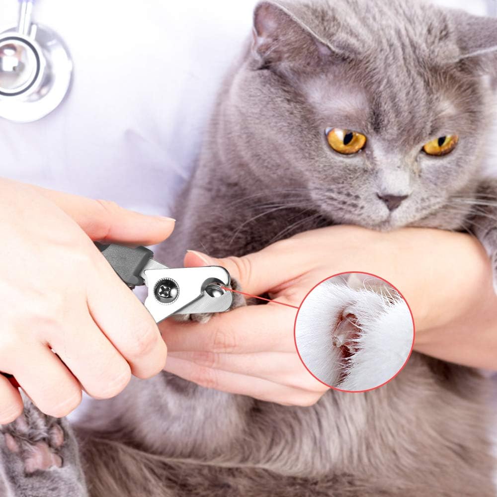 Tpotato Dog Nail Clippers,Dog Nail Trimmers for Large Breed Dog with Quick Sensor,Safari Professional Cat Nail Clipper with Safety Guard and Nail File.