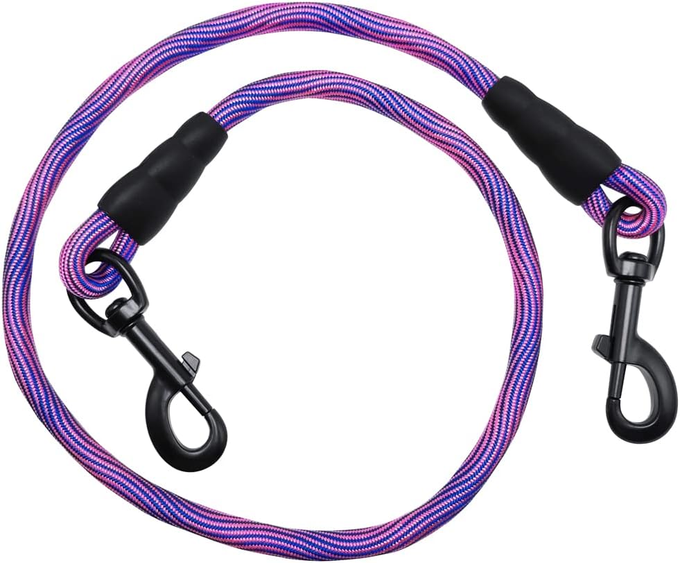 BTINESFUL 3FT 4FT 5FT Dog Tie Down, 2/5" Nylon Rope Indoor Short Dog Tether