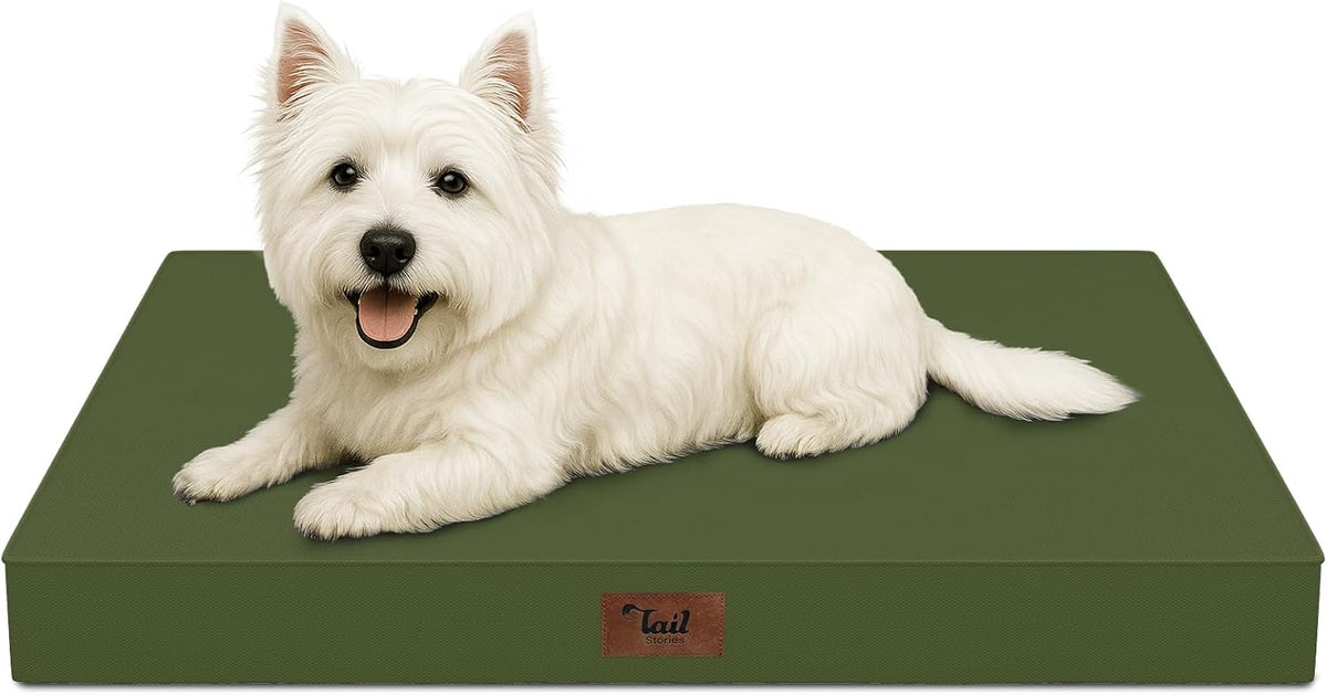 Waterproof Orthopedic Dog Crate Bed for Small Dogs & Cats