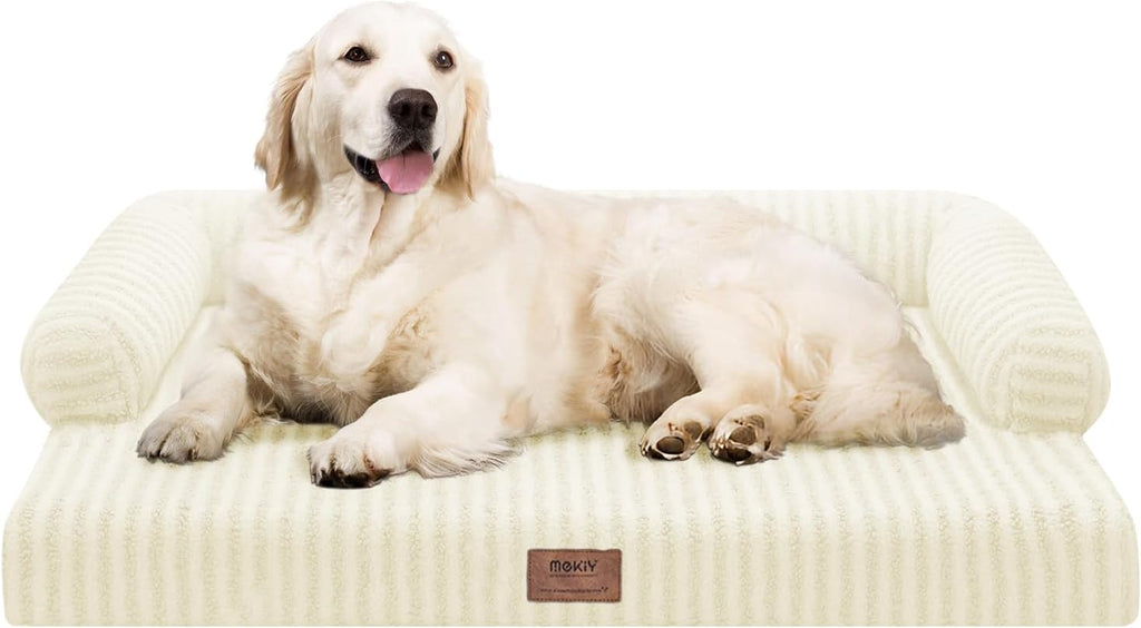 MEKIY Orthopedic XL Dog Bed with Bolster for Extra Large Size Dogs
