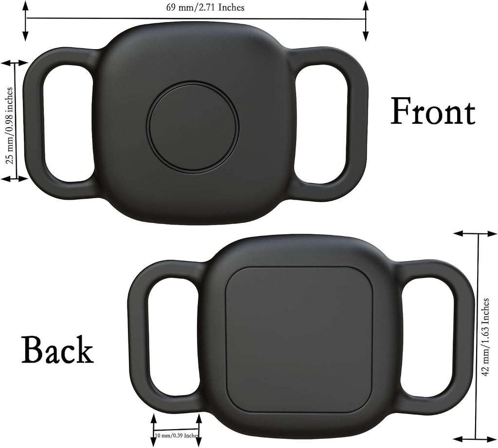 Waterproof Dog Collar Holder Compatible with Life360 Tile Mate [2024] 2022 Tracker, Durable Soft Silicone Case for Cat Pet Necklace, Full Body Covered Protective Cover Accessories for Anti-Lost GPS