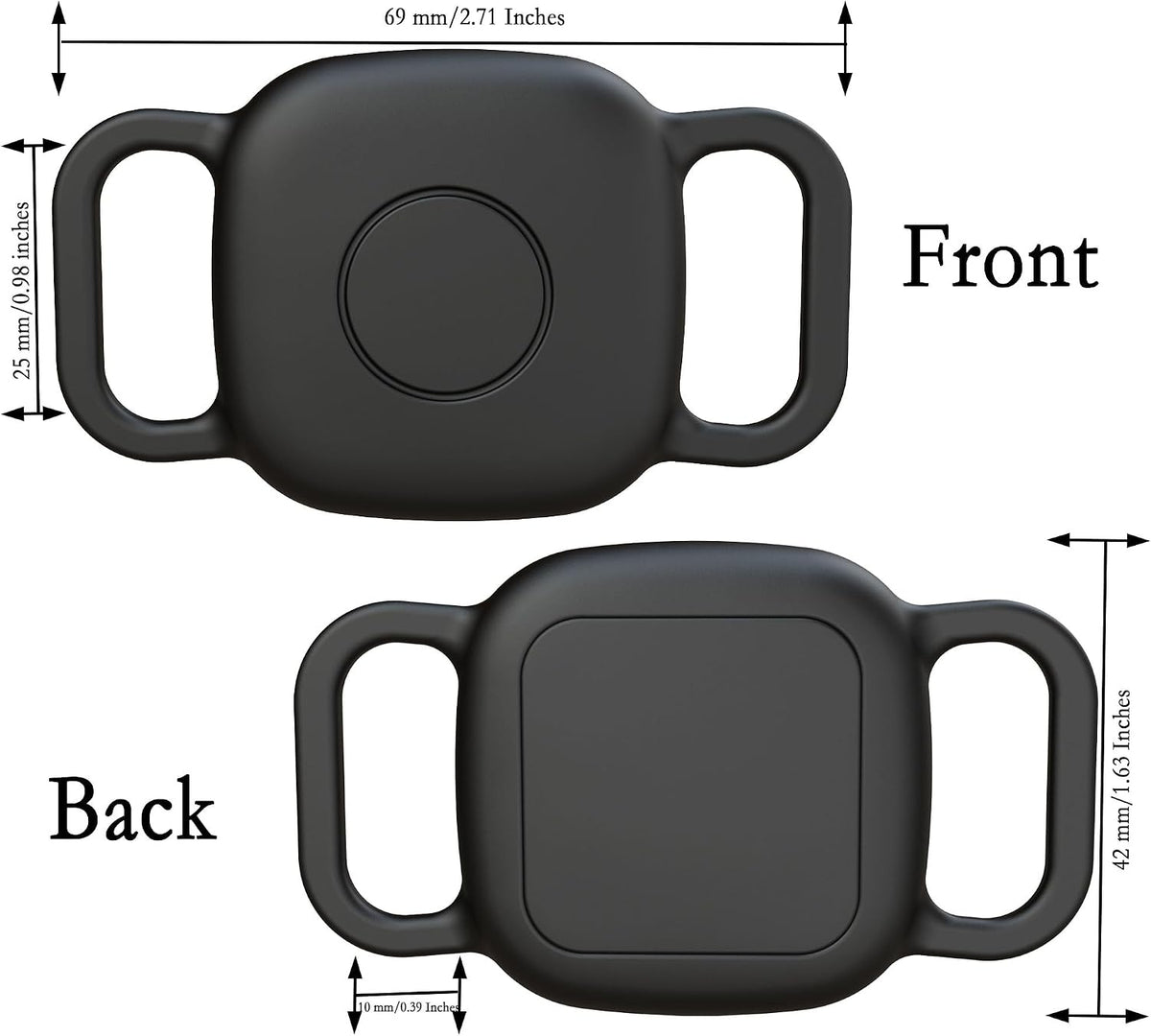 Waterproof Dog Collar Holder Compatible with Life360 Tile Mate [2024] 2022 Tracker, Durable Soft Silicone Case for Cat Pet Necklace, Full Body Covered Protective Cover Accessories for Anti-Lost GPS