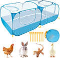 SlowTon Small Animals Playpen, Pop Up Detachable Bottom 73"x36"x25"