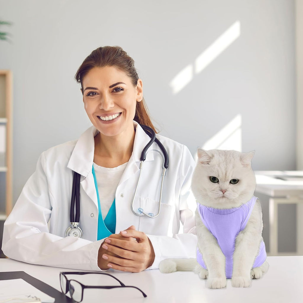 Avont Cat Recovery Suit - Kitten Onesie for Cats After Surgery