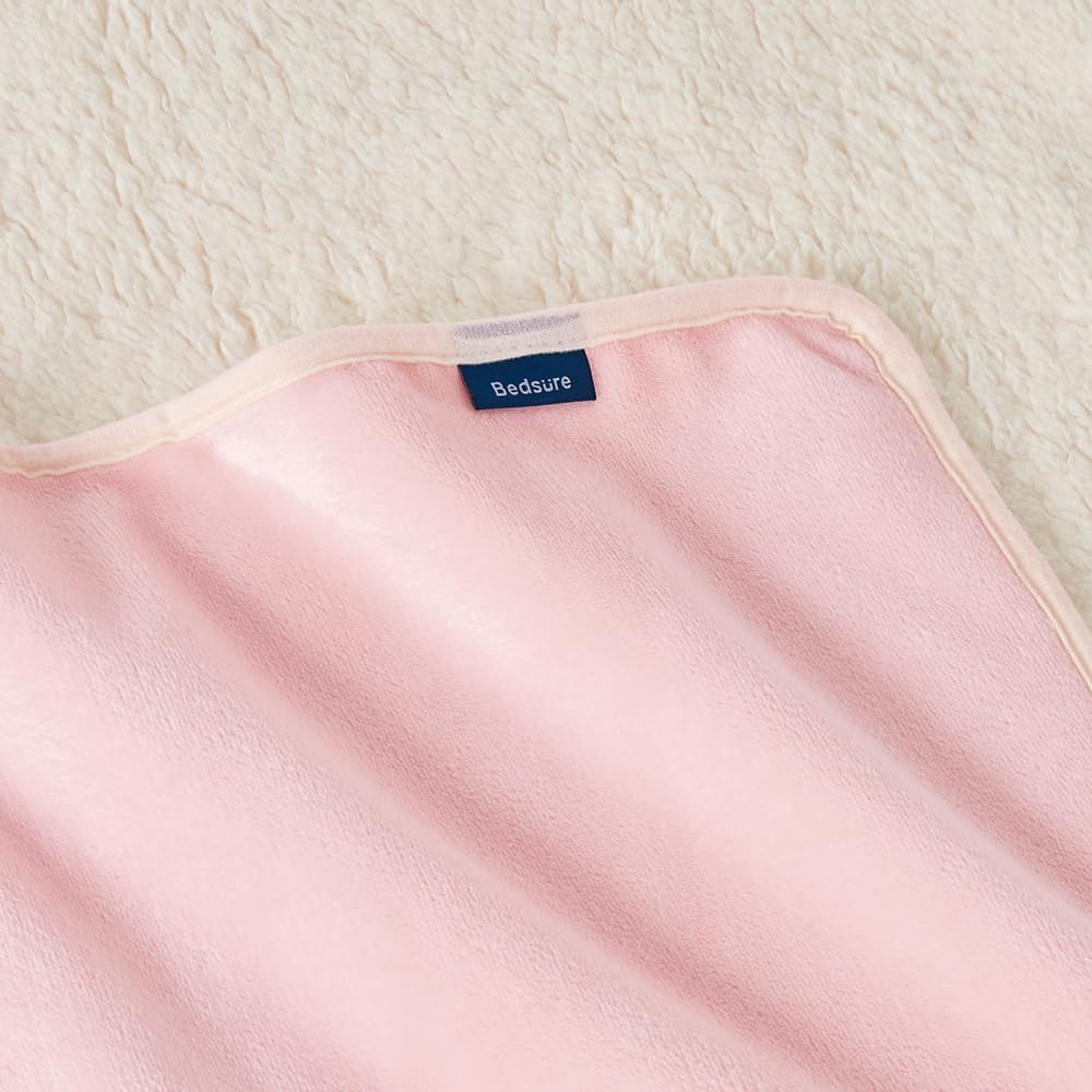 Bedsure Waterproof Dog Blankets for Large Dogs Sherpa Fleece Throw, 50X60