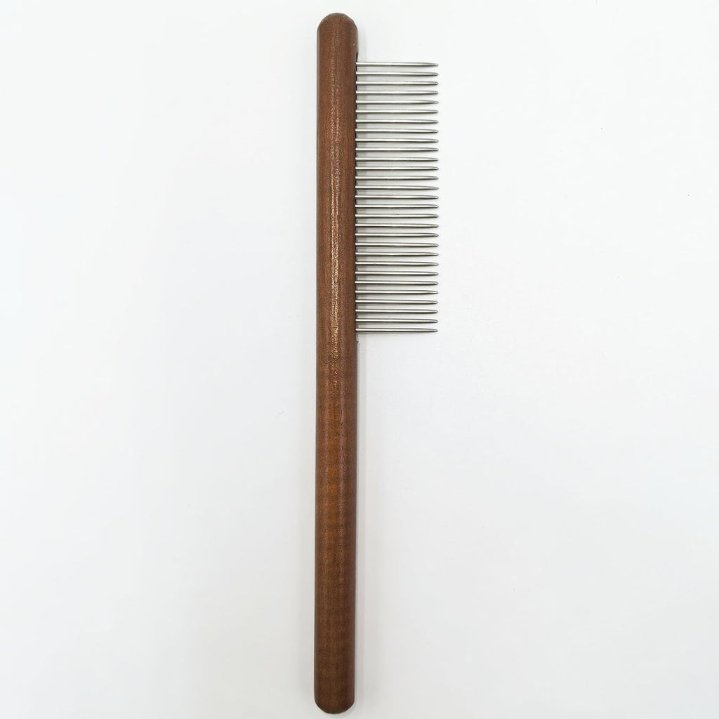 3-Pack Wood Pet Grooming Comb, Stainless Steel Flea Comb