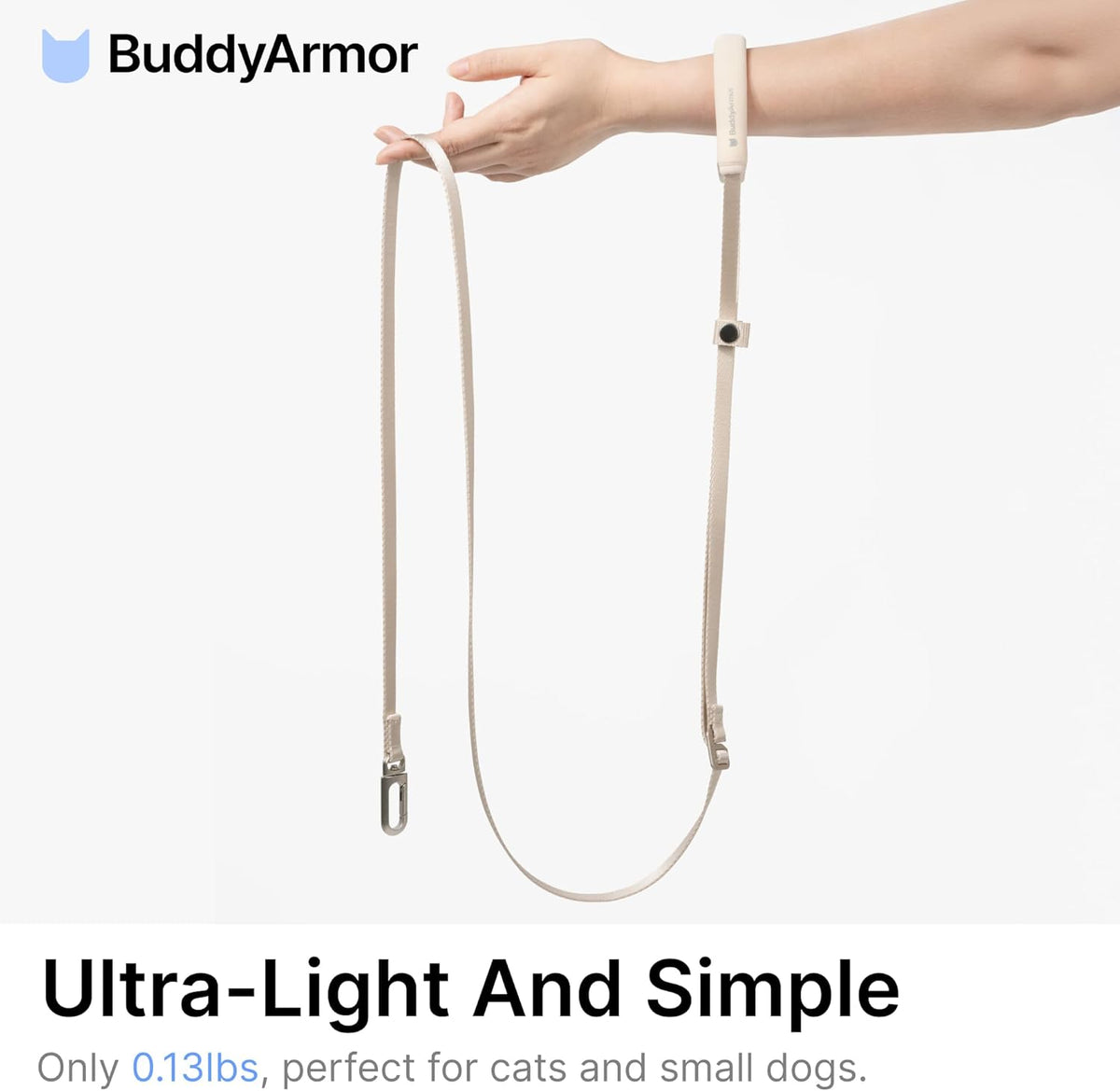 Ultra Lightweight Cat Leash Adjustable Cat Leash, Midnight Black