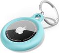 oakxco for Airtag Keychain Silicone, Airtag Holder with Key Ring, Air Tag Cover Cute Accessories for Kids, Luggage, Car Dog Collar, Car, Compatible with Apple Airtag Case Waterproof Tracker, Teal