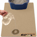 GORILLA GRIP Cat Litter Mat, Soft Felt Scatter Catcher, 30x24, Beige