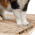 GORILLA GRIP Cat Litter Mat, Coiled Mesh Trapping Mats, 17x11 Beige