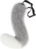 COSYEARS Faux Fur Fox Wolf Tail Animal Dog Furry Tails for Halloween Party Cosplay Accessory