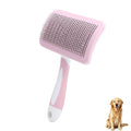 Self-Cleaning Slicker Dog Brush for Large Long-Haired Breeds （Light Purple）