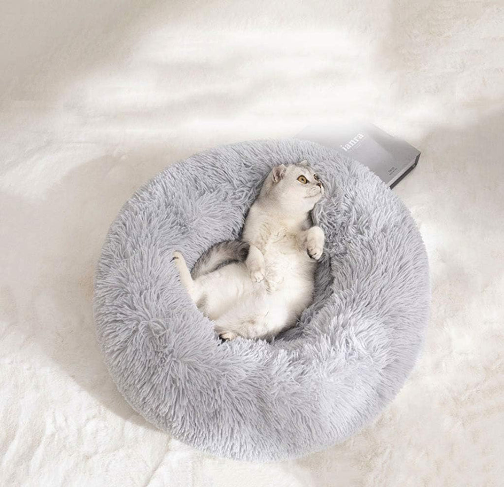 Cat Bed for Indoor Cats,Mini Plush Self Warming Kitten Bed, 20 Inch
