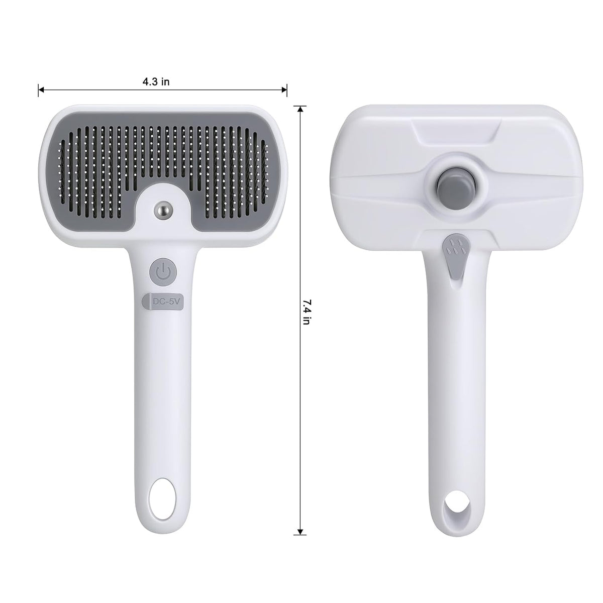 Pet Steam Brush, 3-in-1 Dog & Cat Grooming Comb for Pet Hair Removal
