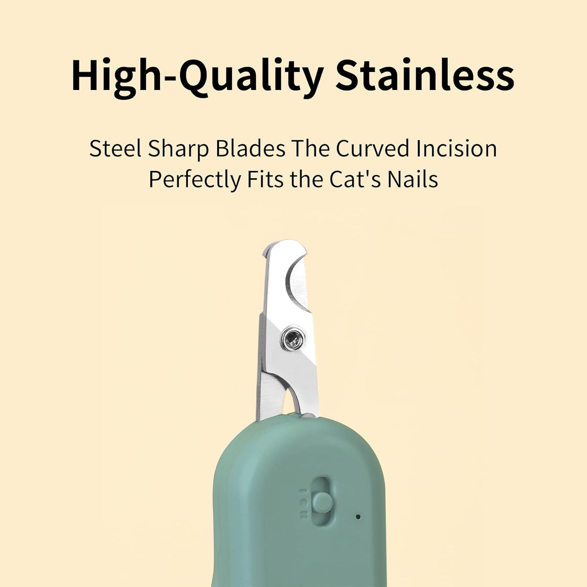 PAKEWAY Cat Nail Clipper with LED Light, Safe & Precise for Cats & Kittens