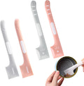 4 PACK Pet Food Can Supplies Mixing Spoons Canned Scoop for Cat Dog Feeding and Wet Storage (Pink + Gray)