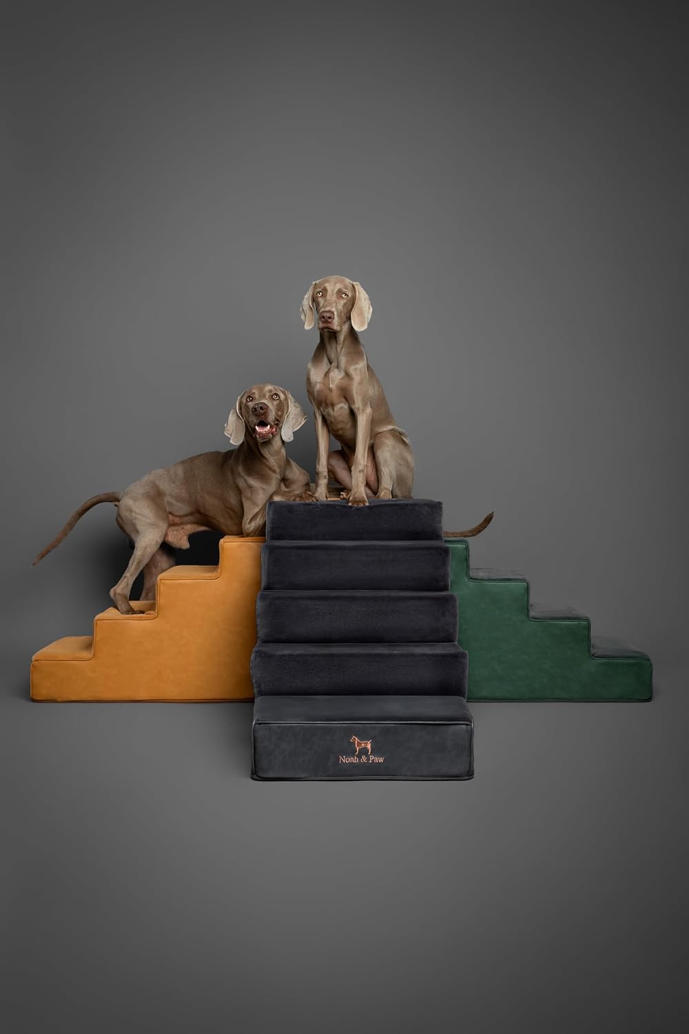 Noah & Paw Dog Stairs for Large Dogs, Up to 150lb, Wide Dog Ramp for Bed