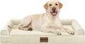 NANUYA Orthopedic Dog Bed for Large Dogs, 38 x 25 Inch, Beige