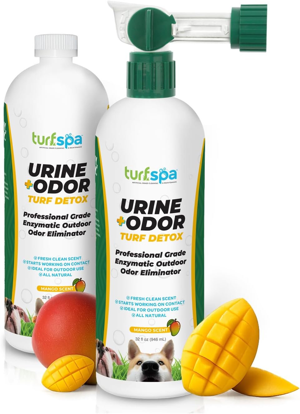 Mango Artificial Grass Odor Eliminator, Pet Urine Cleaner, 2 x 32 oz