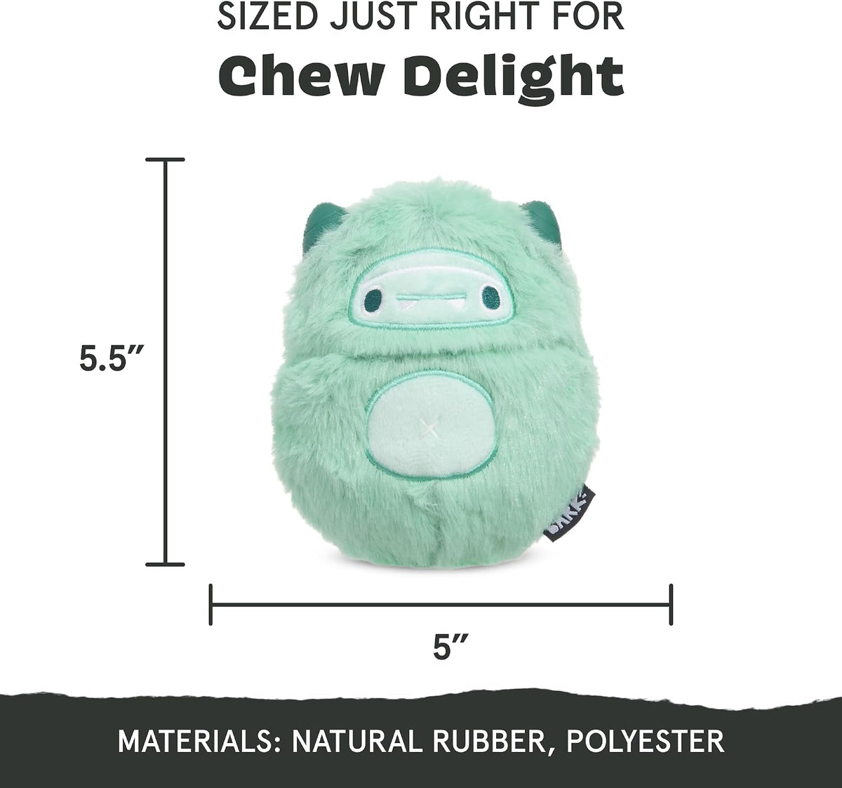 BarkBox Aurora Beast Super Chewer Dog Toy for Aggressive Chewers, Durable Natural Rubber with Soft Exterior Built for Tough Play and Long-Lasting Fun