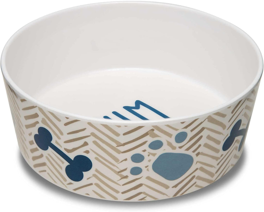 Loving Pets Dolce Moderno Dog Bowl – Modern Melamine Dog Food Bowl & Dog Water Bowl – Durable, Non-Slip Pet Dish for Small & Medium Dogs – Dishwasher Safe Dog Bowl (Small, 16 oz)