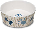 Loving Pets Dolce Moderno Dog Bowl – Modern Melamine Dog Food Bowl & Dog Water Bowl – Durable, Non-Slip Pet Dish for Small & Medium Dogs – Dishwasher Safe Dog Bowl (Small, 16 oz)