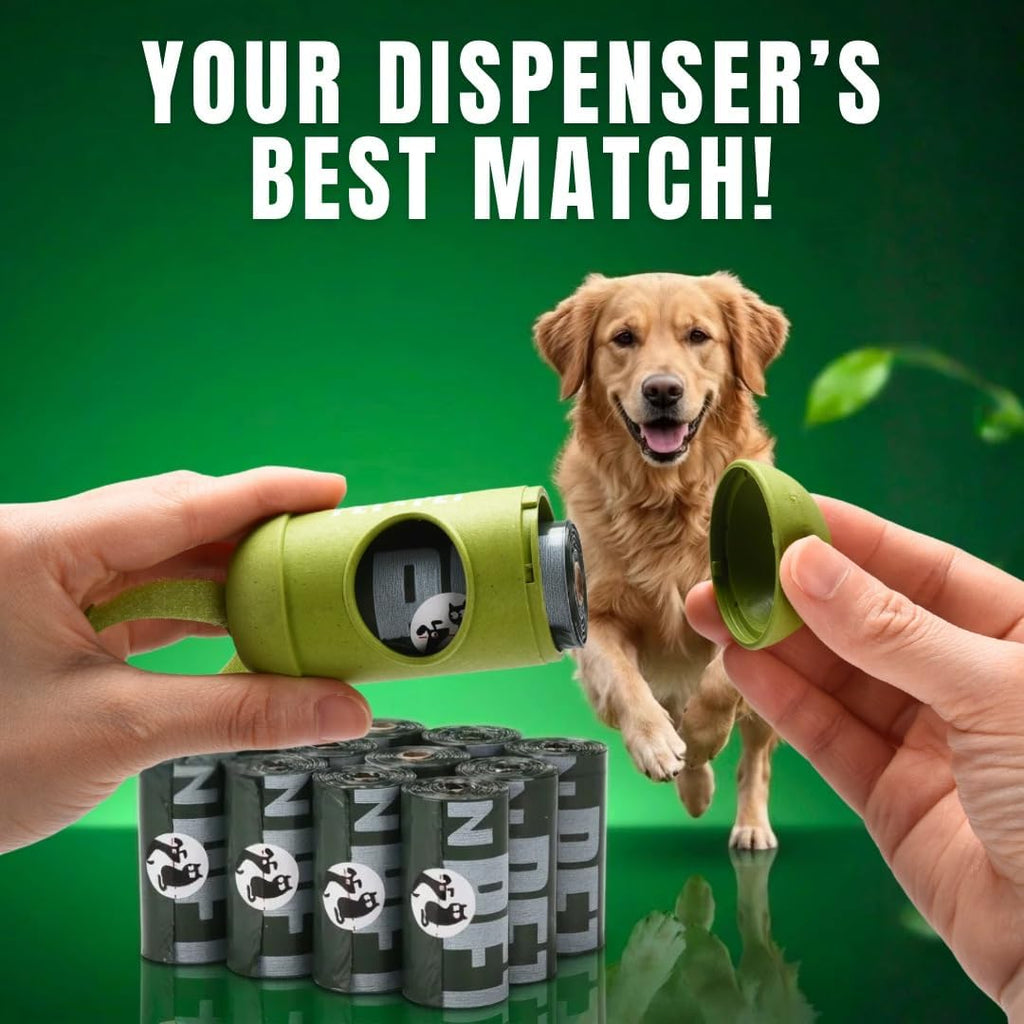 Pet N Pet Dog Poop Bags Rolls, 180 Count, Unscented Leak Proof Thick Waste | 92%, Plant Based, Doggie Poo, Cat, Tear-Resistant, Easy-Tear Design, Reliable, Everyday Convenience, Durable, dog waste bags
