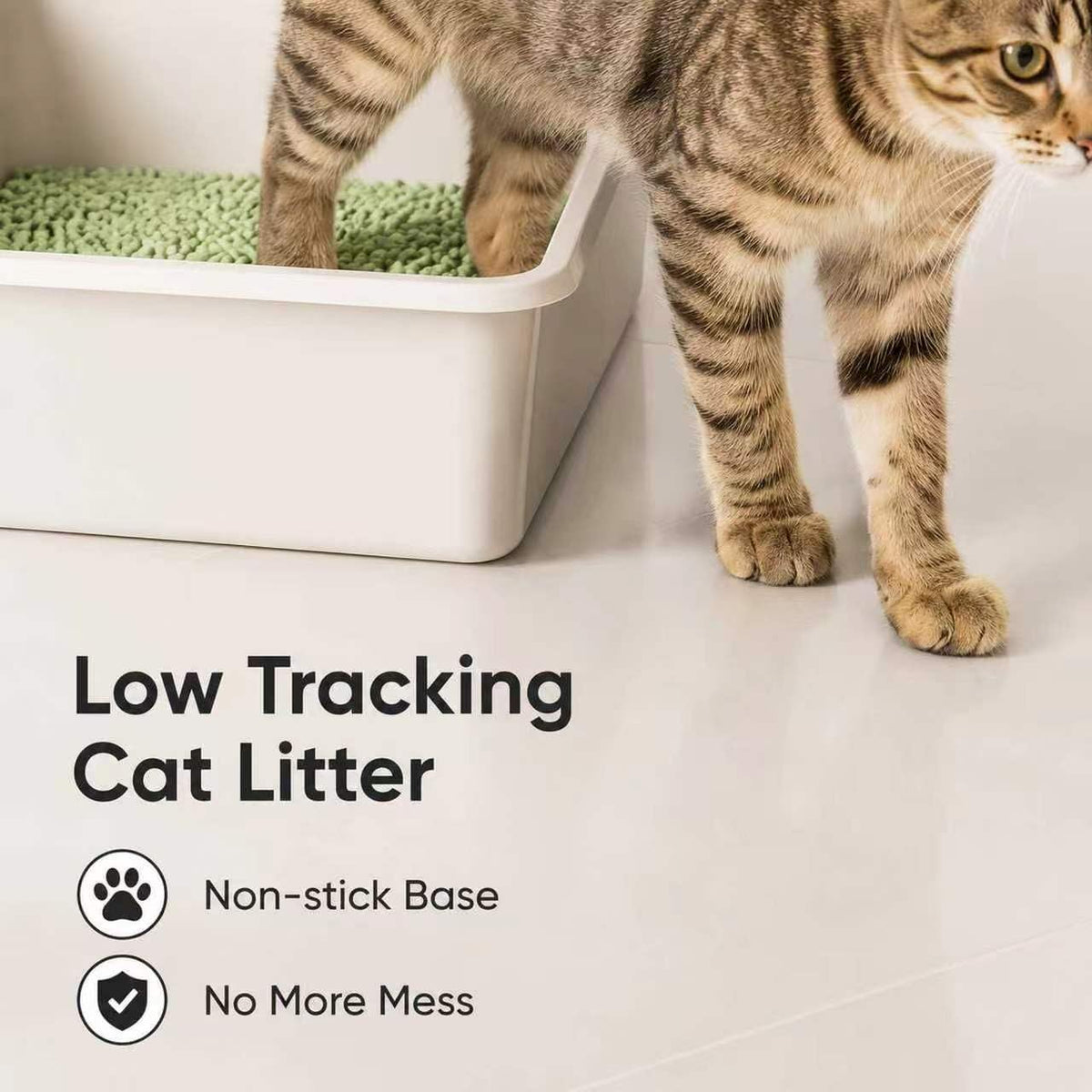 Green Tea Tofu Cat Litter, Fresh Scent, Low Dust, Fast Clumping, 22.4 lb