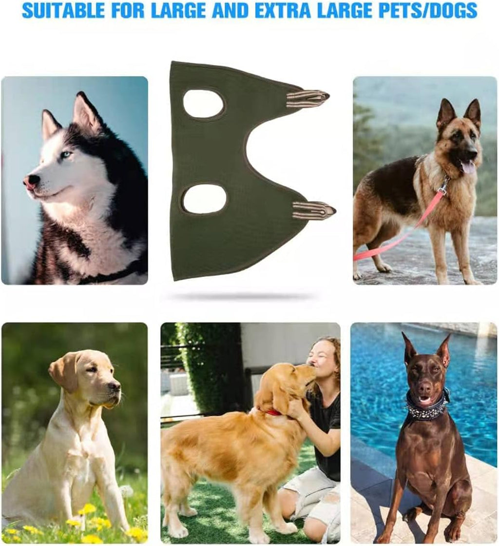 Kkiimatt 10 in 1 Dog Pet Grooming Hammock Harness with Nail Clippers, Nail File,XL Size Dog Hammock for Nail Trimm,Grooming Sling Holder Hanger Restraint for Claw Care 