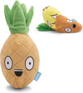 BarkBox Penny The Pineapple 2-in-1 Interactive Plush Dog Toy | Squeaky Dog Chew Toy with Crinkle Layers and Ball Inside - For Small Dogs and Puppies