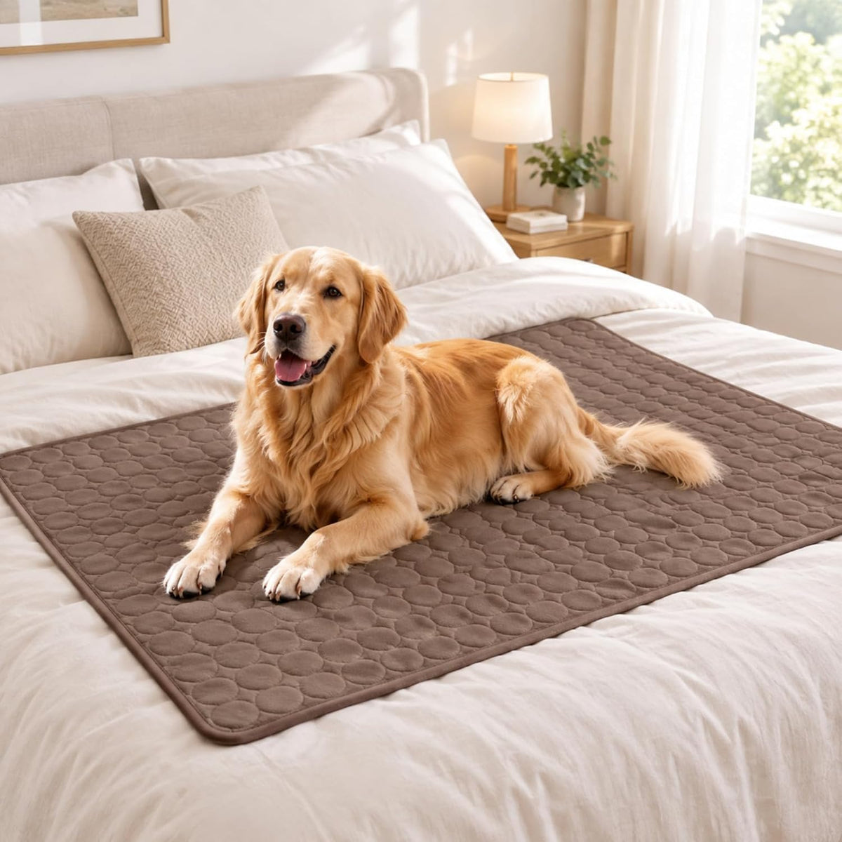 Elevated Dog Cat Bed Cover Replacement Pad, 51 x 32 Inch, Brown