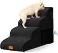 4-Step Dog Stairs for Small Dogs, Non-Slip Foam Pet Steps for High Beds