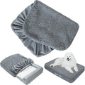 Dog Bed Covers Soft Plush Replacement Washable, 30x20 Inches, Cover Only