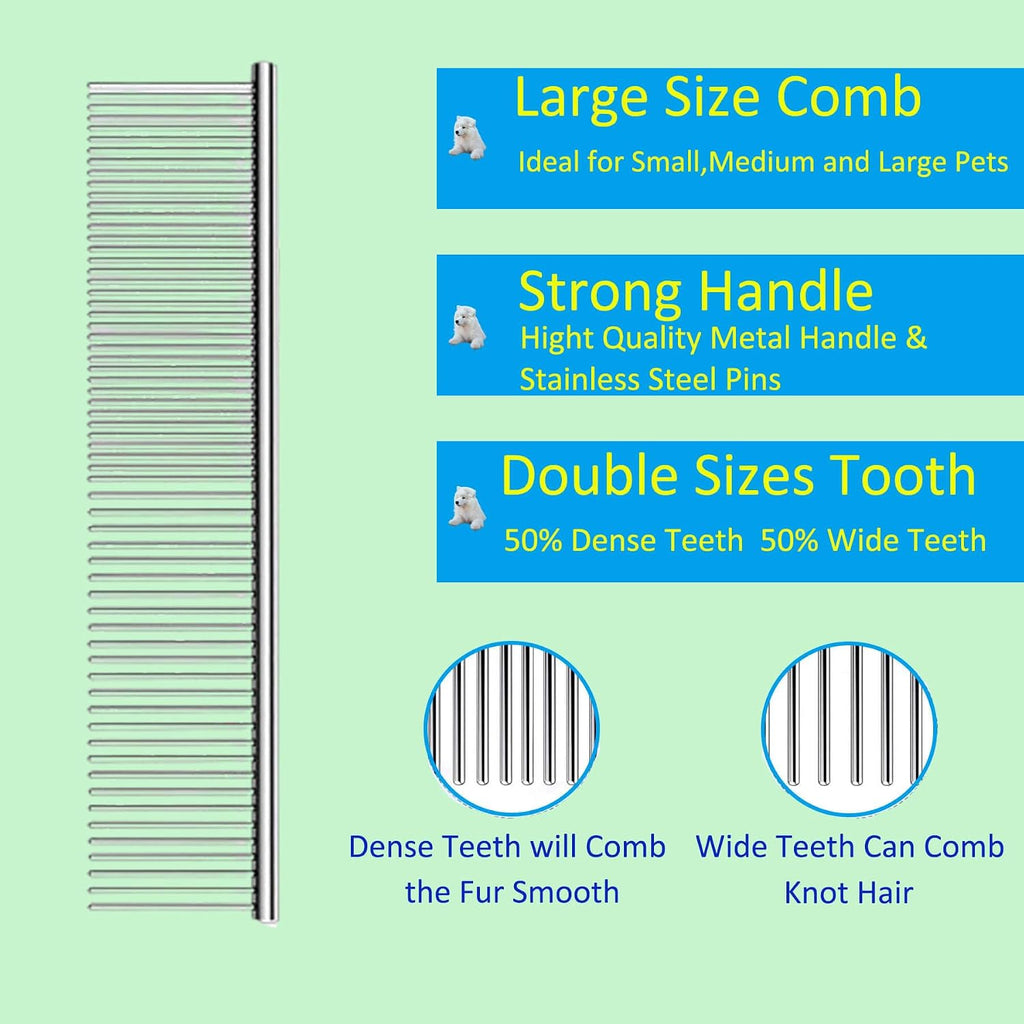 Doodle Brush for Dogs - Goldendoodle Brush with Poodle Comb - Goldendoodle Must Haves Grooming Tools - Pet Comb Value Kit Designed for Doodles, Labradoodles, Bernedoodles - Large-Extra Long Pin 31mm