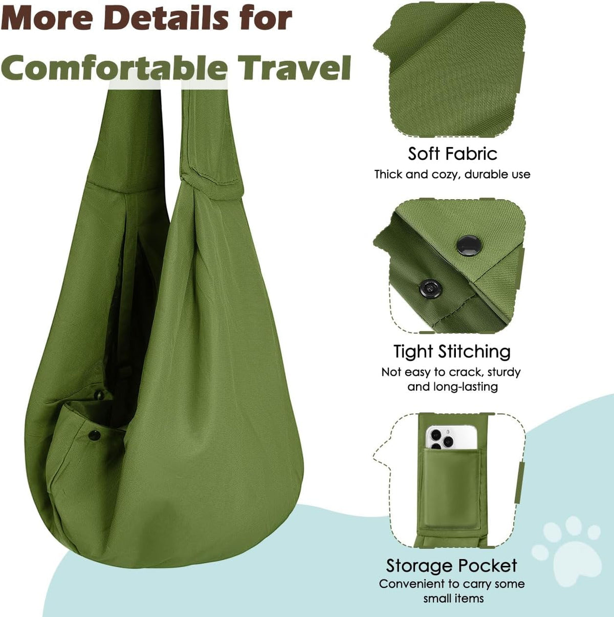 Pawaboo Small Dog Sling Carrier