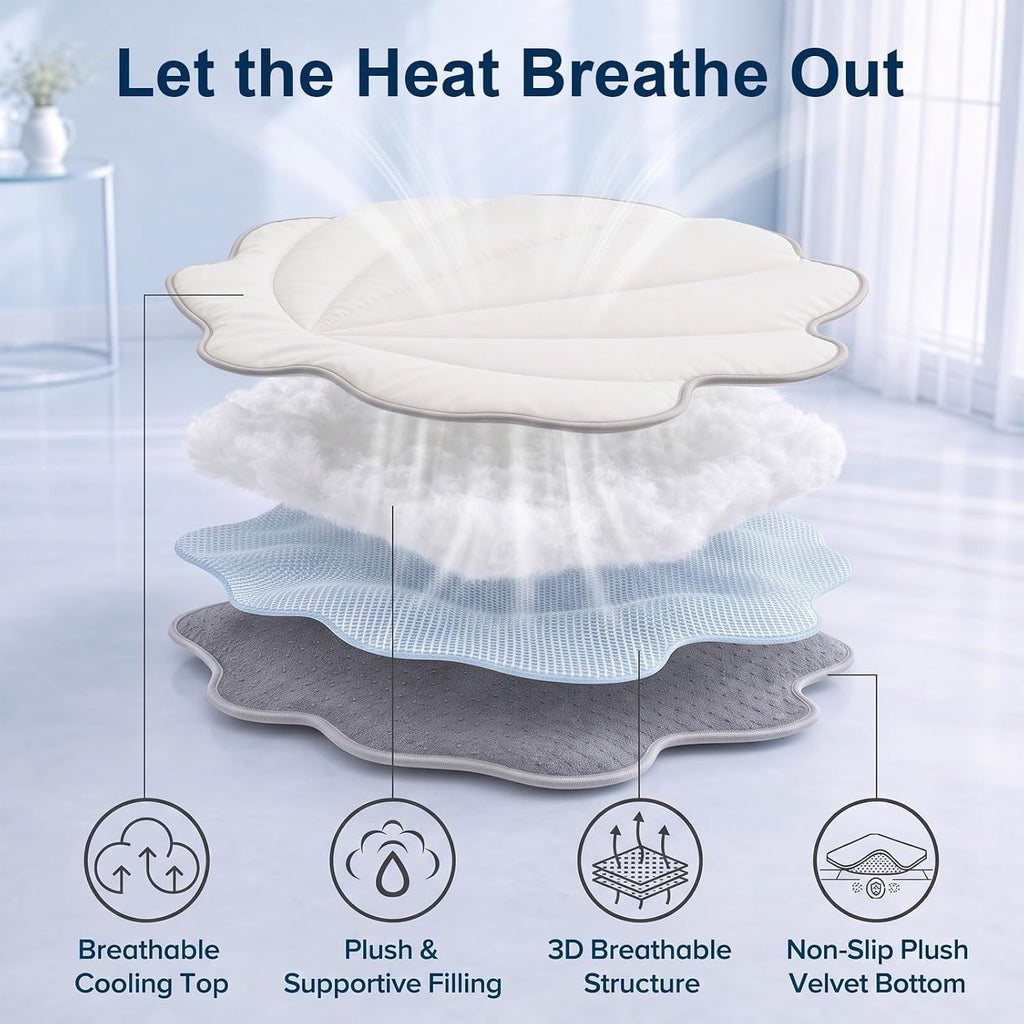 Dog Cooling Mat, Q-MAX>0.5 Non-Slip Self-Cooling Pad for Pets