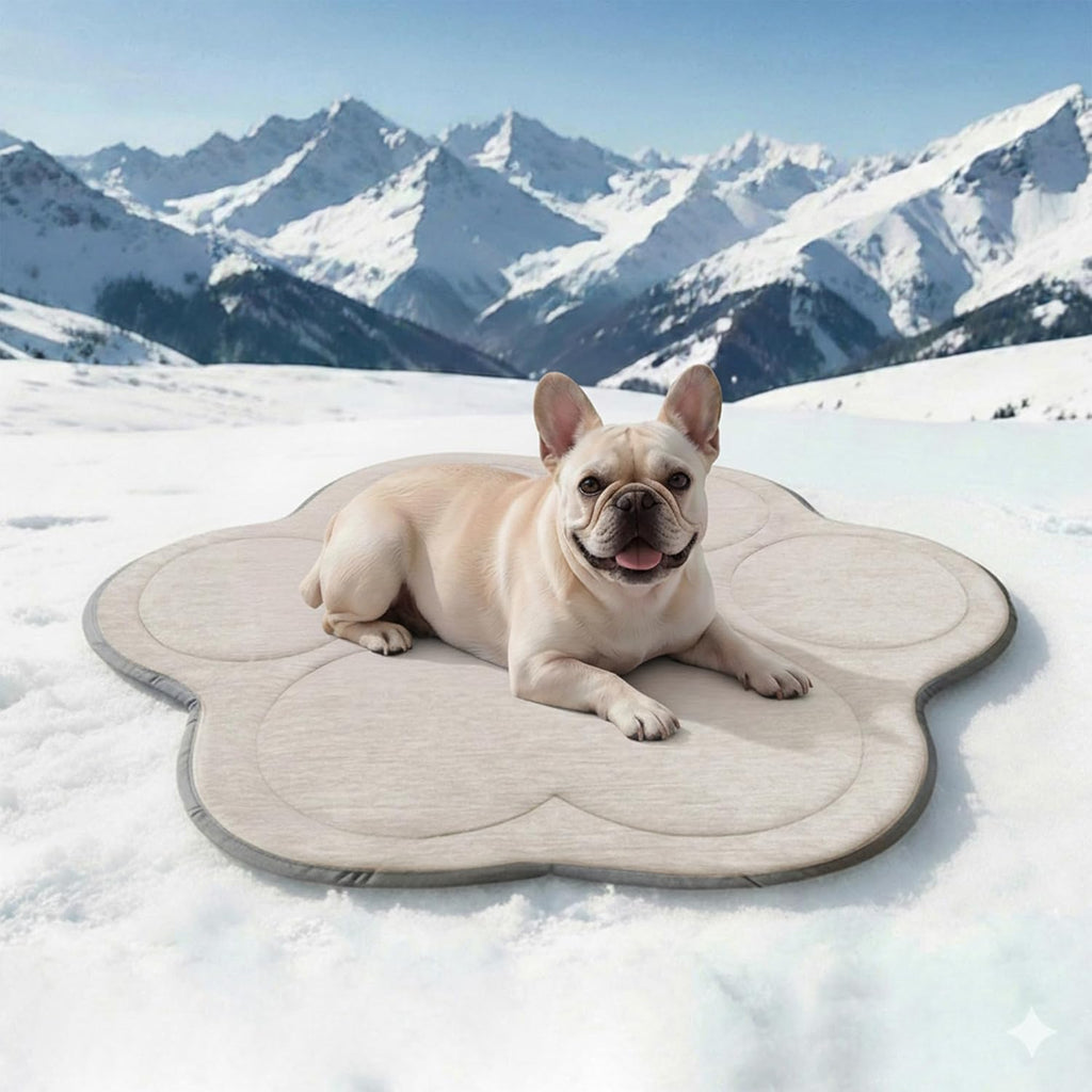 Dog Cooling Mat, Q-Max>0.46 Instant Cool Pad for Dogs, Reversible 4-Layer Thick Pet Cooling Pad, Machine Washable,for Crate, Car, Indoor & Outdoor Summer（Large-26 L x 23" W)