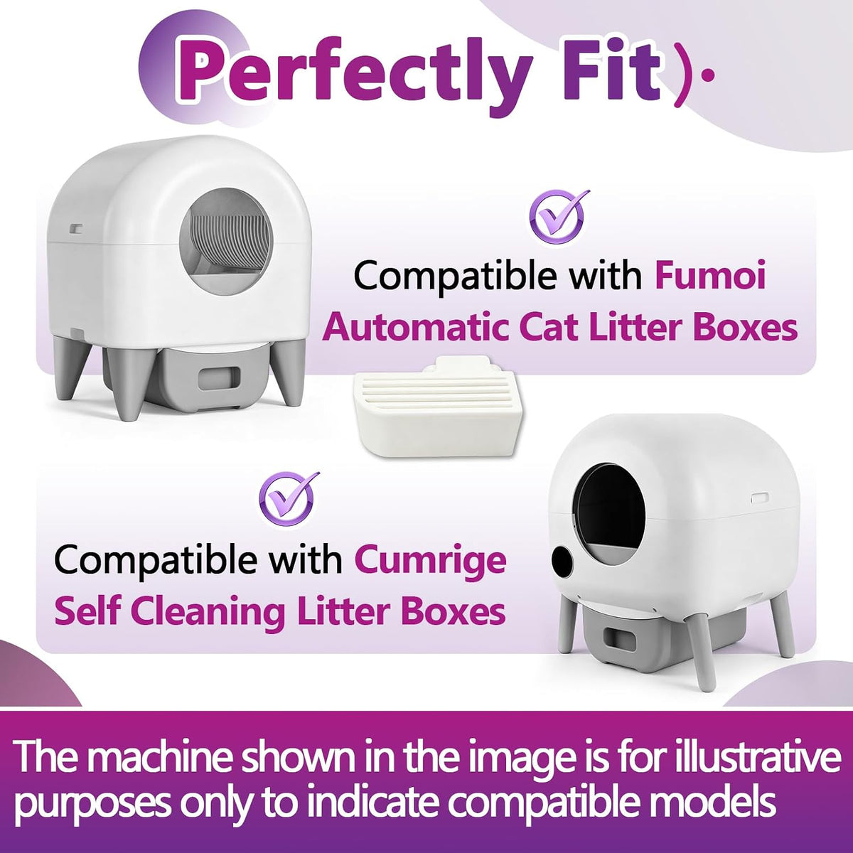 8 Pcs Fragrance Boxes Compatible with Cumrige Fumoi Cat Litter Box