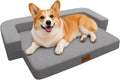 Persure 2-in-1 Dog Sofa Bed, Orthopedic Memory Foam for Medium Large Dog