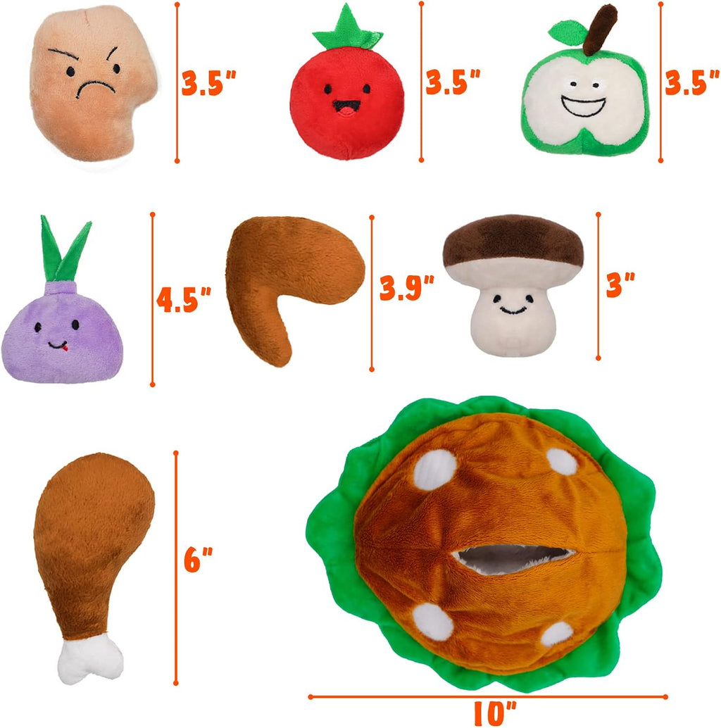 Thanksgiving Dog Toy, Hide and Seek Turkey Puzzle for Small Dogs