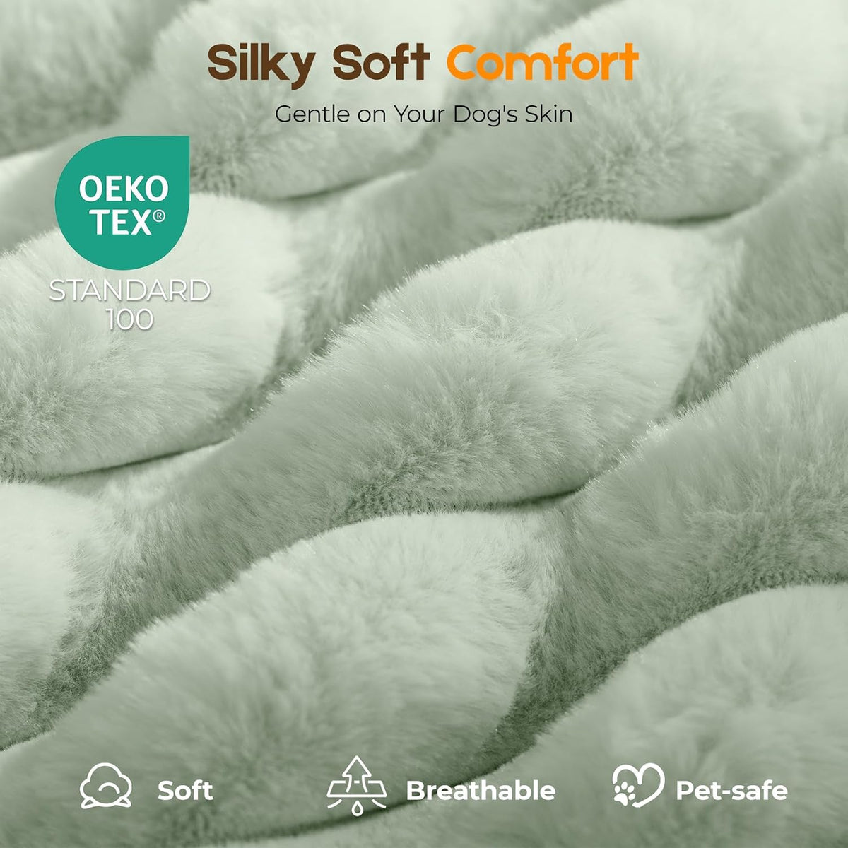 Orthopedic Dog Bed for Large Dog, Waterproof Washable Pet Bed for Crate