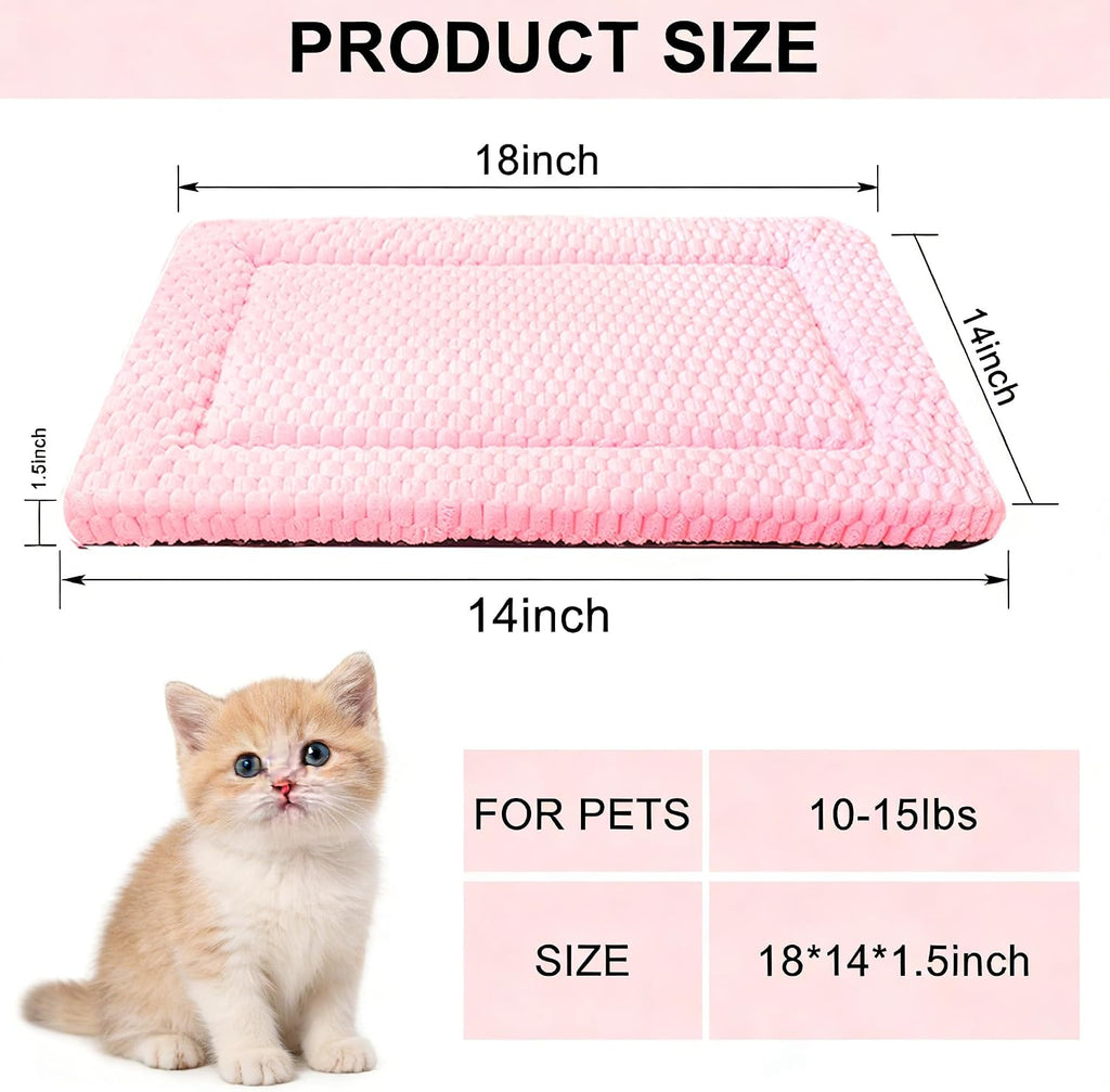 Cat Bed Mat - Durable & Cute Crate Beds for Extra Small Dogs & Cats, Comfortable Kennel Pad for Home, Crate & Travel
