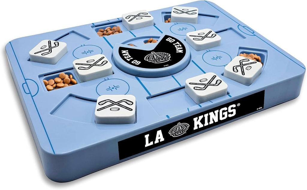 Pets First NHL Los Angeles Kings Large Puzzle Toy, New Size, Interactive Dog Treat & Slow Feeding Toy
