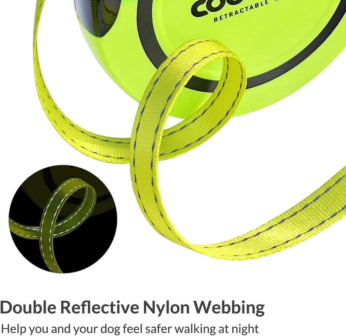 Retractable Dog Leash 360°Tangle-Free 16ft Heavy Duty Pet Walking Leash