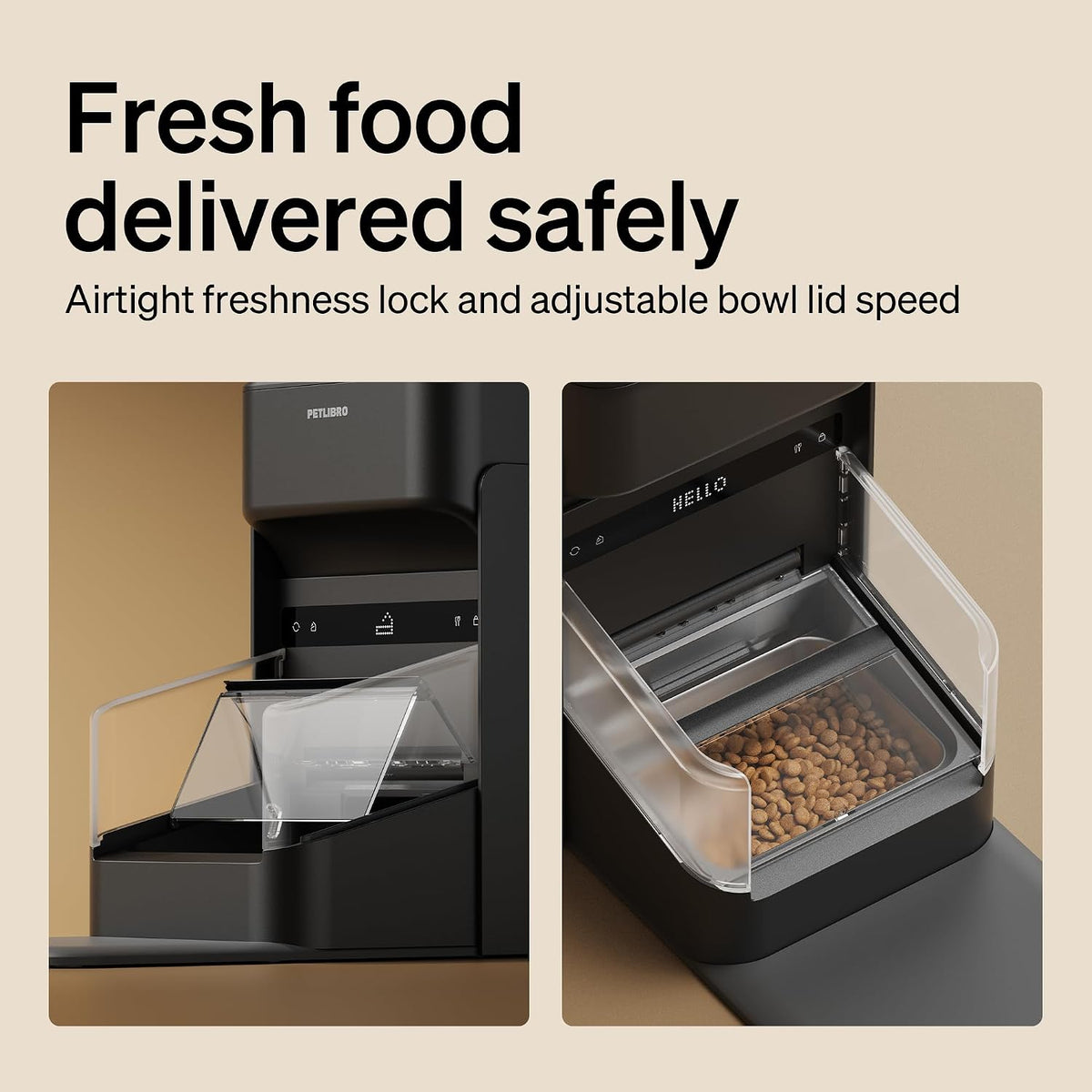 PETLIBRO RFID Automatic Cat Feeders for 3 Cats, Collar Sensor for Personalized Meals, Cats Recognition, Diet Tracking and Anti-Stealing for Multi-Pets Homes and Different Diets, WiFi Food Dispensers