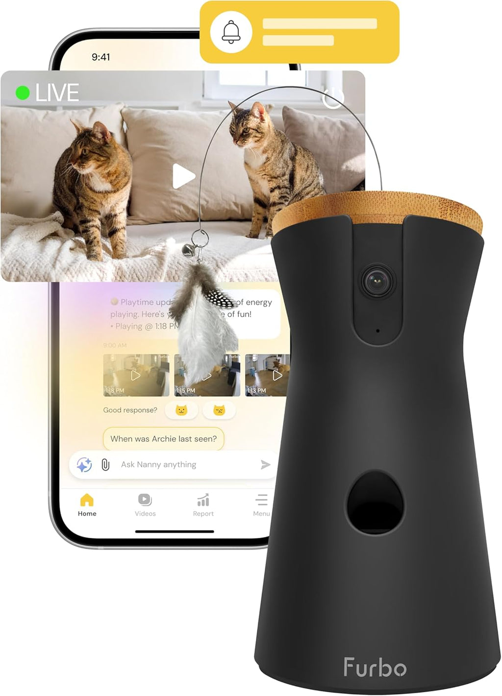 Furbo 360° Cat Camera [Paid Plan Required to Activate]