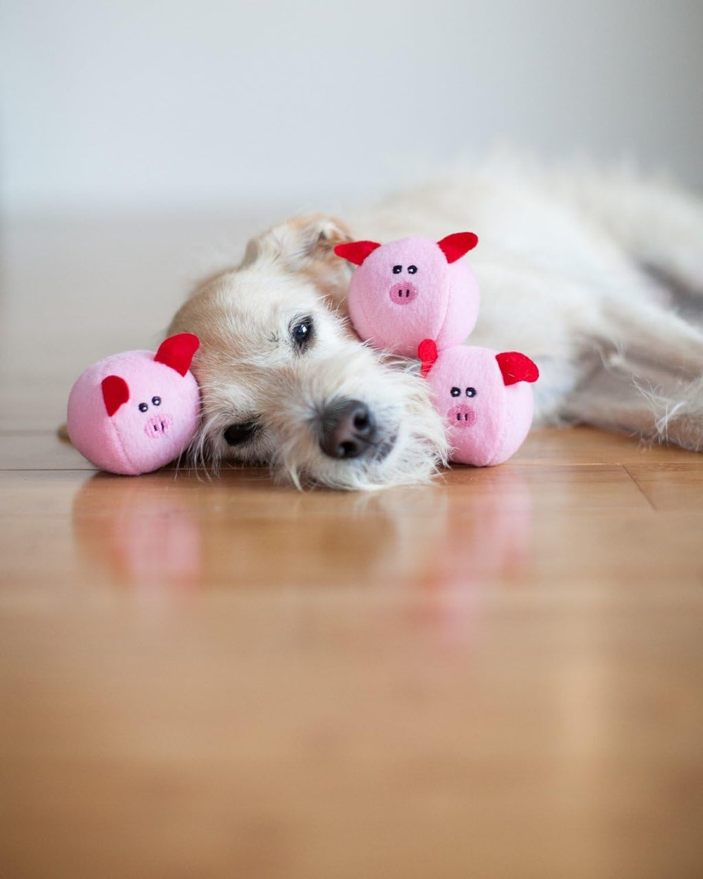 ZippyPaws Burrow Interactive Dog & Puppy Toys for Boredom - Pig Barn